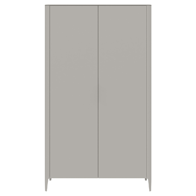 Шкаф двухстворчатый серо-бежевый Type Бежево-серый в Липецке | Loft Concept 