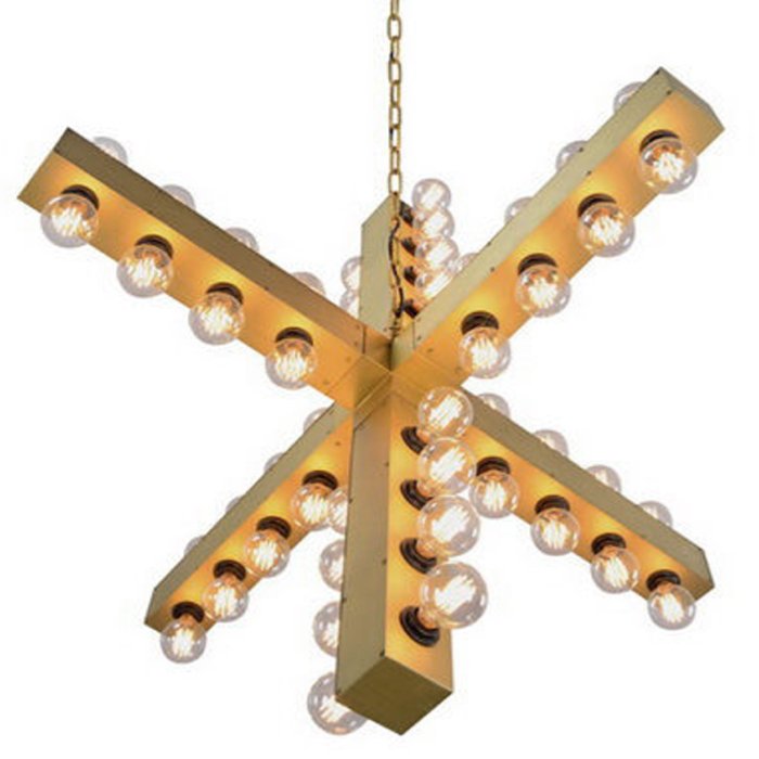 Подвесной светильник Nero Chandelier Gold Золотой Подвесной светильник Nero Chandelier Gold Золотой в Липецке | Loft Concept