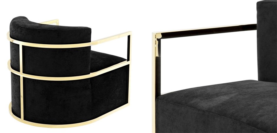 Кресло Eichholtz Chair Emilio Gold Кресло Eichholtz Chair Emilio Gold - Loft-Concept в Липецке