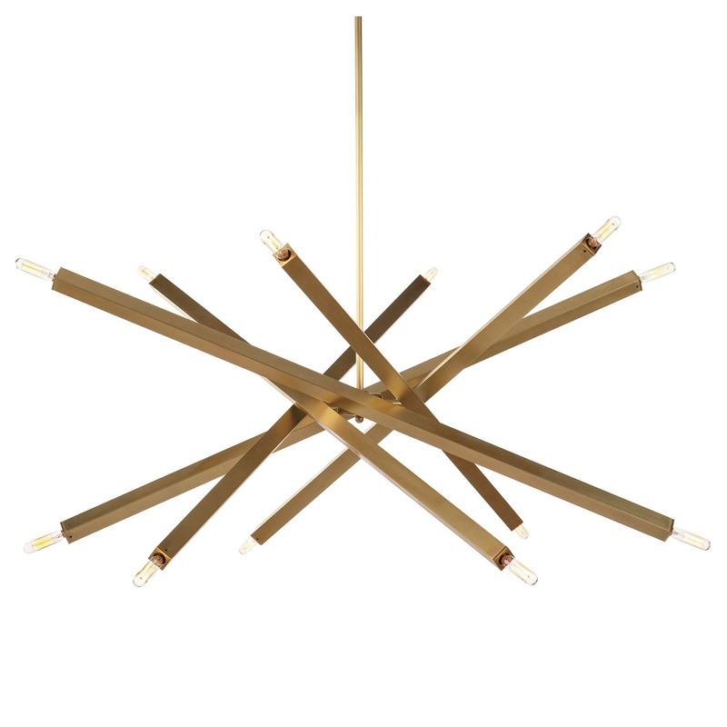 Люстра Blathmac Brass Chandelier Латунь Люстра Blathmac Brass Chandelier Латунь в Липецке | Loft Concept