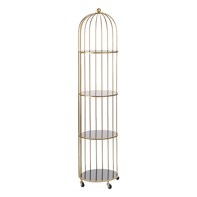 Стеллаж Cage Rack Gold Золотой Стеллаж Cage Rack Gold Золотой в Липецке | Loft Concept