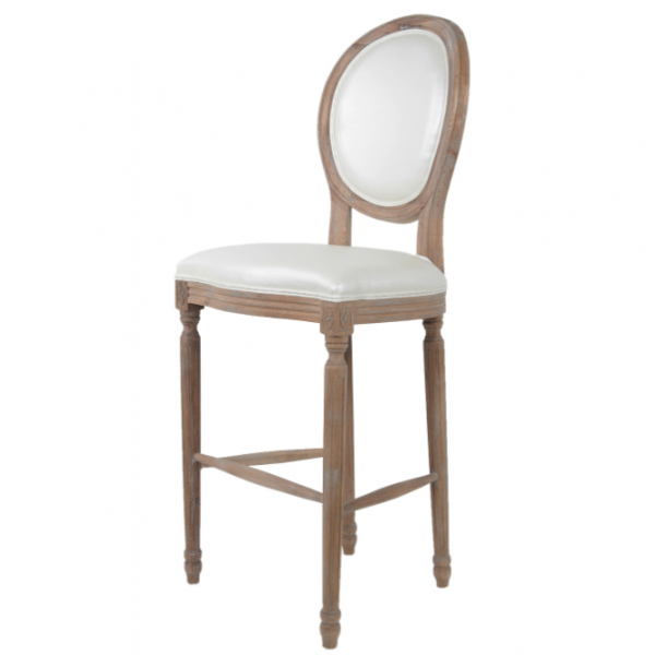 Стул French chairs Provence Bar Brown Chair Белый Коричневый в Липецке | Loft Concept 