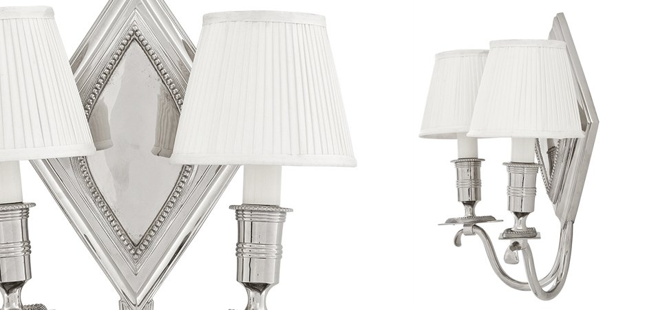 Бра Eichholtz Wall Lamp Diamond Double Бра Eichholtz Wall Lamp Diamond Double - Loft-Concept в Липецке