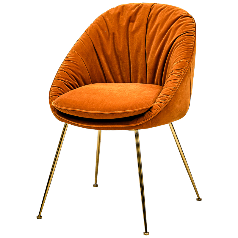Стул Perrers Stool Orange Оранжевый Глянцевое золото Стул Perrers Stool Orange Оранжевый Глянцевое золото в Липецке | Loft Concept