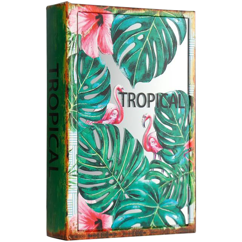 Шкатулка-книга Tropical Flamingos Mirror Book Box Мульти Шкатулка-книга Tropical Flamingos Mirror Book Box Мульти в Липецке | Loft Concept