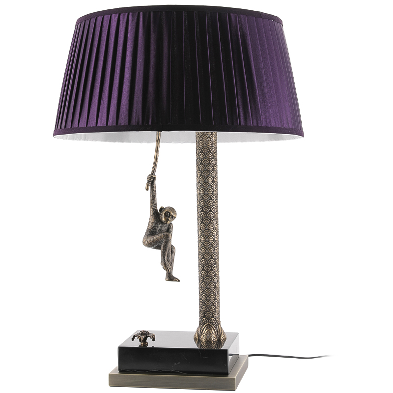 Настольная лампа Джунгли Table Lamp Jungle Purple Латунь Античная полированная Черный Мрамор Nero Пурпурно-фиолетовый Настольная лампа Джунгли Table Lamp Jungle Purple Латунь Античная полированная Черный Мрамор Nero Пурпурно-фиолетовый в Липецке | Loft Concept