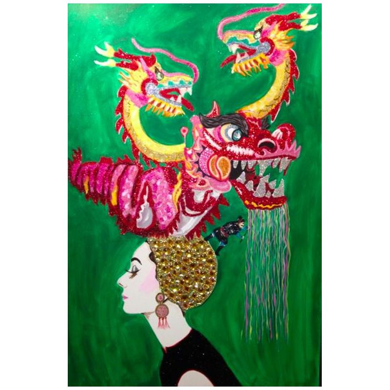 Картина Audrey in a Dragon headdress Мульти Картина Audrey in a Dragon headdress Мульти в Липецке | Loft Concept