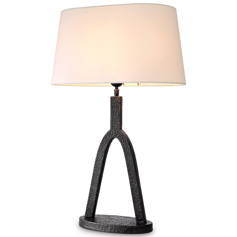 Настольная лампа Eichholtz Table lamp Coosa Темная бронза Белый Настольная лампа Eichholtz Table lamp Coosa Темная бронза Белый в Липецке | Loft Concept