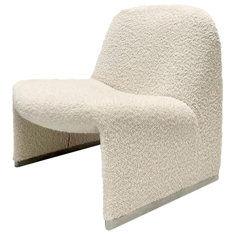 Кресло Kaydan White Boucle Armchair Кресло Kaydan White Boucle Armchair в Липецке | Loft Concept