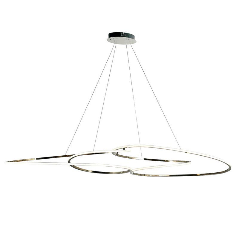 Люстра Adenor Ring Horizontal Chrome Chandelier Хром Люстра Adenor Ring Horizontal Chrome Chandelier Хром в Липецке | Loft Concept