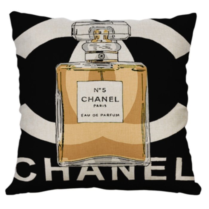 Декоративная подушка CHANEL III Черный Желтый Декоративная подушка CHANEL III Черный Желтый в Липецке | Loft Concept
