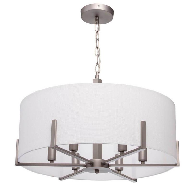 Люстра Loring Chandelier Бежевый Никель Люстра Loring Chandelier Бежевый Никель в Липецке | Loft Concept