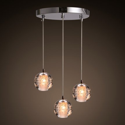 Люстра Bocci 14.3 Three Pendant Led Crystal Glass Ball 3 Прозрачный (Transparent) Люстра Bocci 14.3 Three Pendant Led Crystal Glass Ball 3 Прозрачный (Transparent) в Липецке | Loft Concept