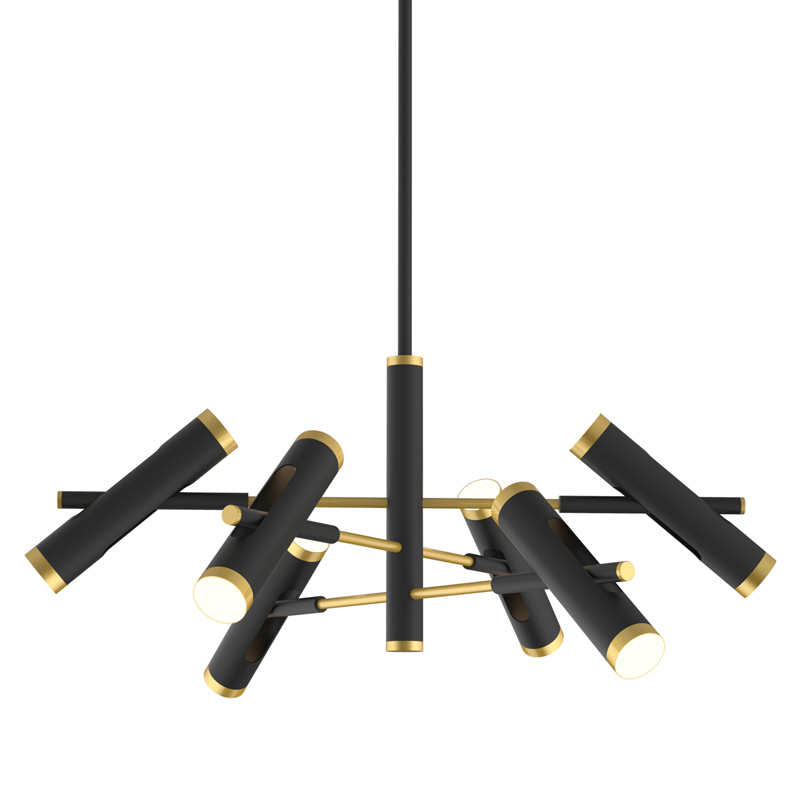 Люстра Rainer Chandelier black Черный Золотой Люстра Rainer Chandelier black Черный Золотой в Липецке | Loft Concept