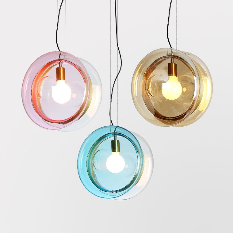 Подвесной светильник PENDANT LIGHT Bomma ORBITAL Прозрачный (Transparent) Янтарь (Amber) Розовый (Rose) Бирюзовый Синий Подвесной светильник PENDANT LIGHT Bomma ORBITAL Прозрачный (Transparent) Янтарь (Amber) Розовый (Rose) Бирюзовый Синий в Липецке | Loft Concept