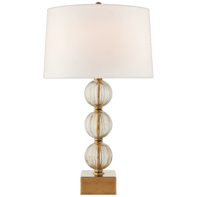 Настольная Лампа SAZERAC LARGE TABLE LAMP Transparent Бежевый Прозрачное Стекло Латунь Настольная Лампа SAZERAC LARGE TABLE LAMP Transparent Бежевый Прозрачное Стекло Латунь в Липецке | Loft Concept