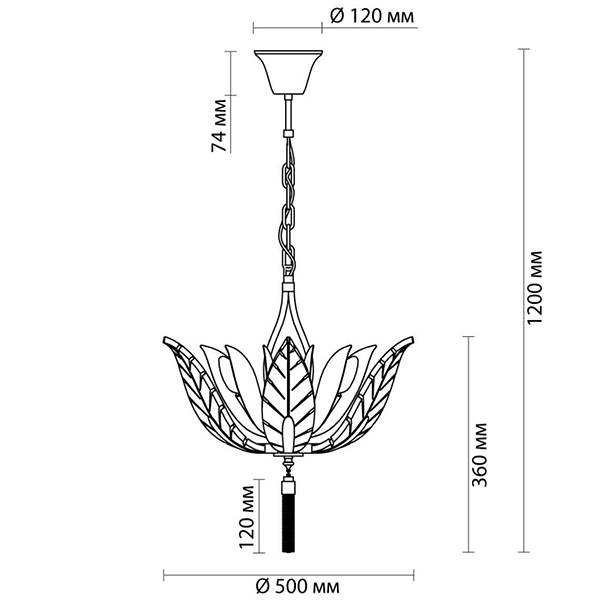Люстра Glass Petals Chandelier 50 Люстра Glass Petals Chandelier 50 в Липецке
