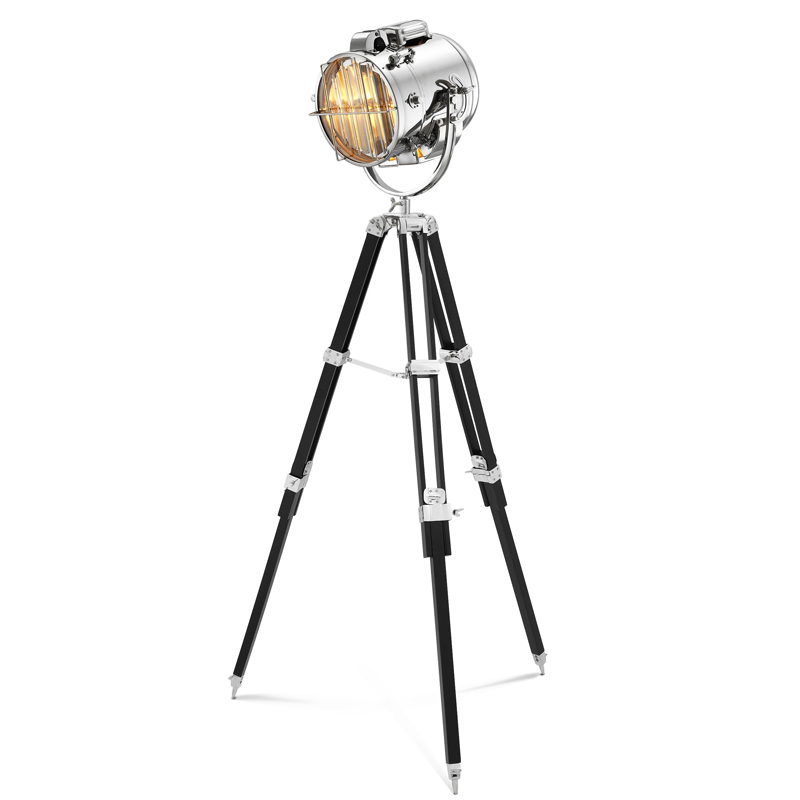 Торшер Eichholtz Floor Lamp Atlantic nickel Черный Никель Прозрачный Торшер Eichholtz Floor Lamp Atlantic nickel Черный Никель Прозрачный в Липецке | Loft Concept