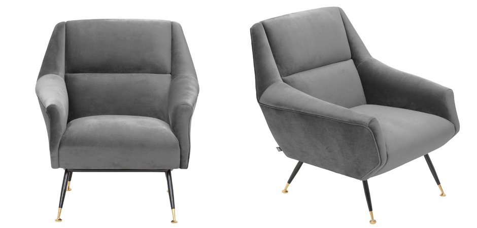 Кресло Eichholtz Chair Exile Grey Кресло Eichholtz Chair Exile Grey - Loft-Concept в Липецке