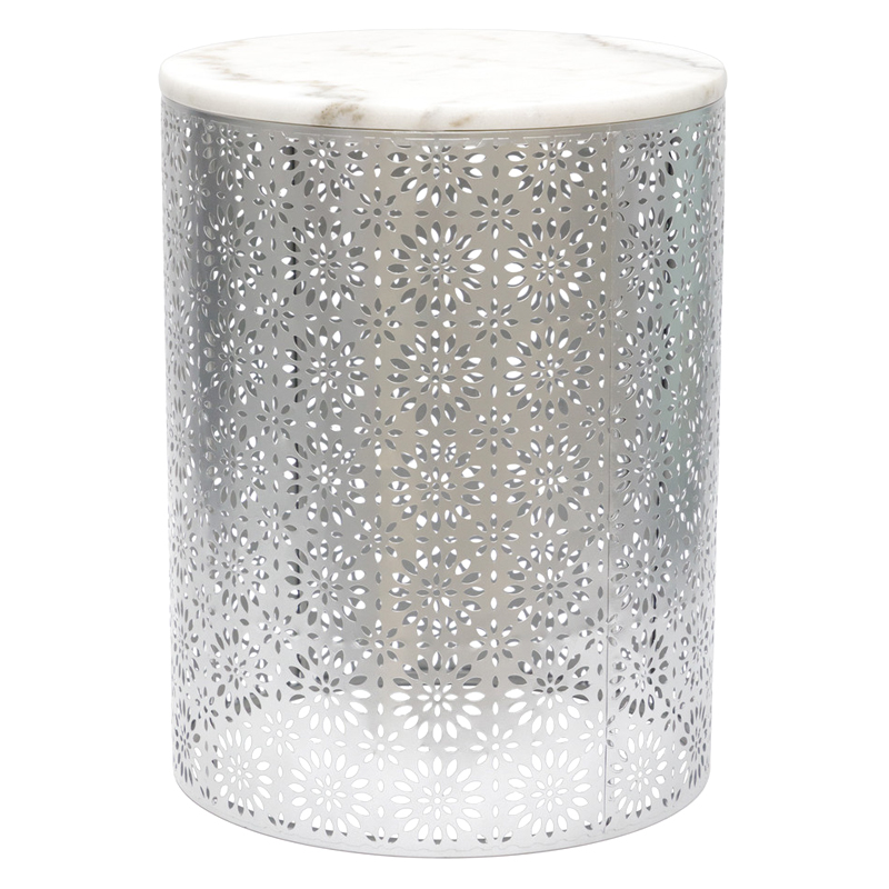 Приставной Стол Artesia Table с белым мрамором Белый Приставной Стол Artesia Table с белым мрамором Белый в Липецке | Loft Concept