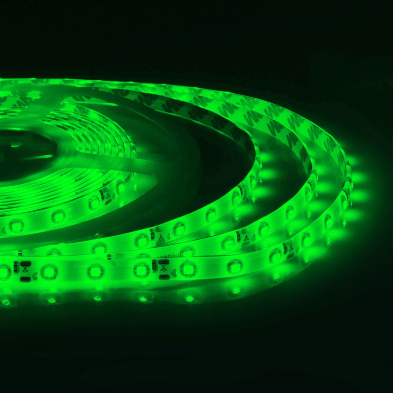 Светодиодная влагозащищенная лента 4,8W/m 60LED/m 3528SMD зеленый Белый Светодиодная влагозащищенная лента 4,8W/m 60LED/m 3528SMD зеленый Белый в Липецке | Loft Concept