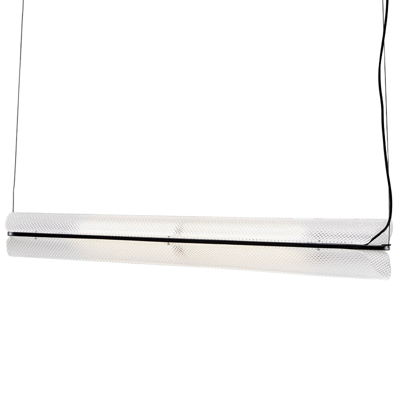 Дизайнерский линейный подвесной светильник VALE SERIES LINEAR HANGING LAMP Прозрачный Черный Дизайнерский линейный подвесной светильник VALE SERIES LINEAR HANGING LAMP Прозрачный Черный в Липецке | Loft Concept
