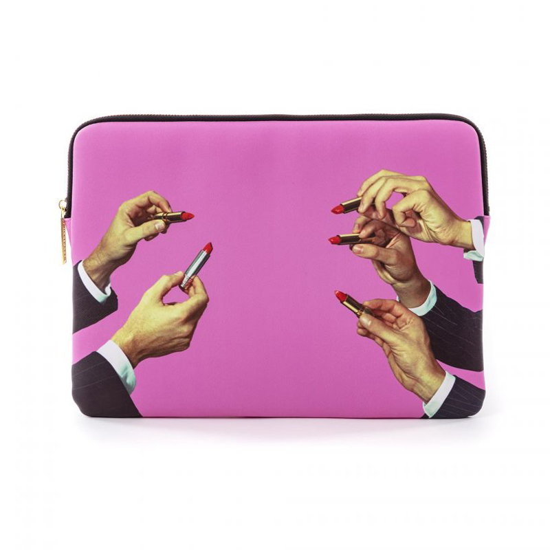 Чехол для ноутбука Seletti Laptop Bag Lipsticks Pink Розовый Чехол для ноутбука Seletti Laptop Bag Lipsticks Pink Розовый в Липецке | Loft Concept