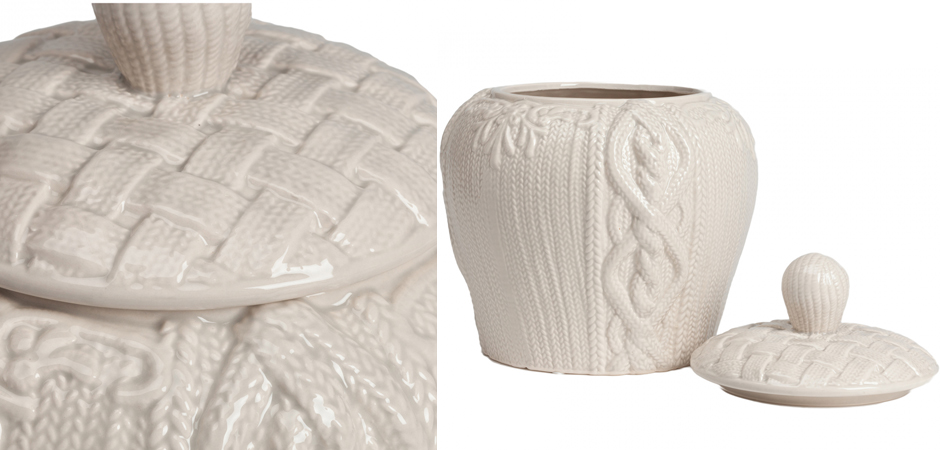 Ваза Knitted Pattern с крышкой Ваза Knitted Pattern с крышкой - Loft-Concept в Липецке