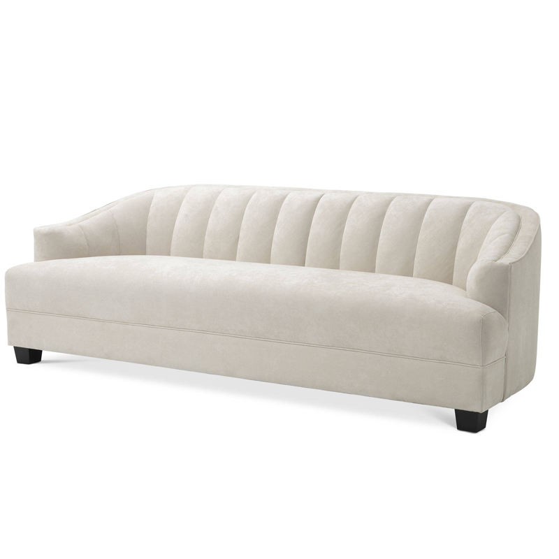 Диван Eichholtz Sofa Polaris ivory ( слоновая кость ) Черный Диван Eichholtz Sofa Polaris ivory ( слоновая кость ) Черный в Липецке | Loft Concept