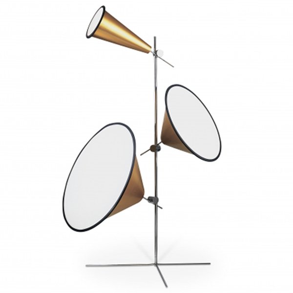 Торшер Tom Dixon Cone Gold Золотой Торшер Tom Dixon Cone Gold Золотой в Липецке | Loft Concept