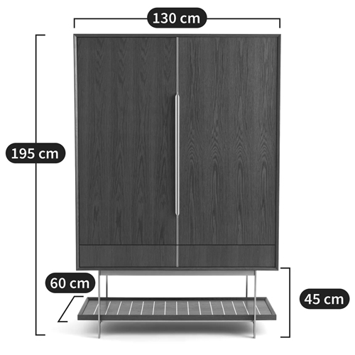 Платяной шкаф из серого дуба Sawada Gray Oak Wardrobe Платяной шкаф из серого дуба Sawada Gray Oak Wardrobe в Липецке