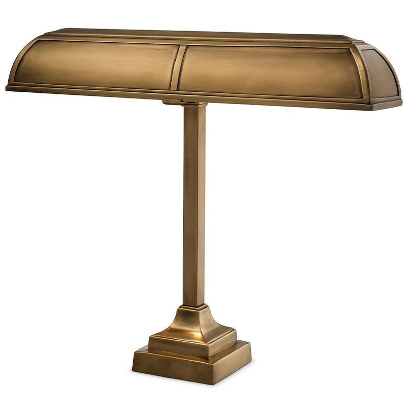 Настольная лампа Eichholtz Desk Lamp Banker Trust Винтажная латунь Настольная лампа Eichholtz Desk Lamp Banker Trust Винтажная латунь в Липецке | Loft Concept