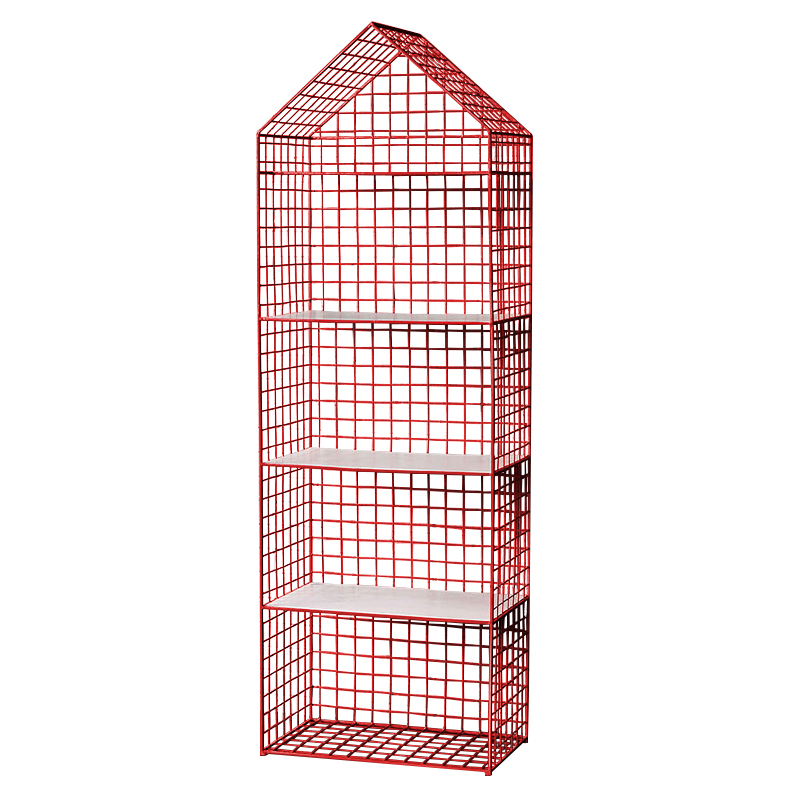 Стеллаж House Industrial Metal Rust Rack Красный Стеллаж House Industrial Metal Rust Rack Красный в Липецке | Loft Concept