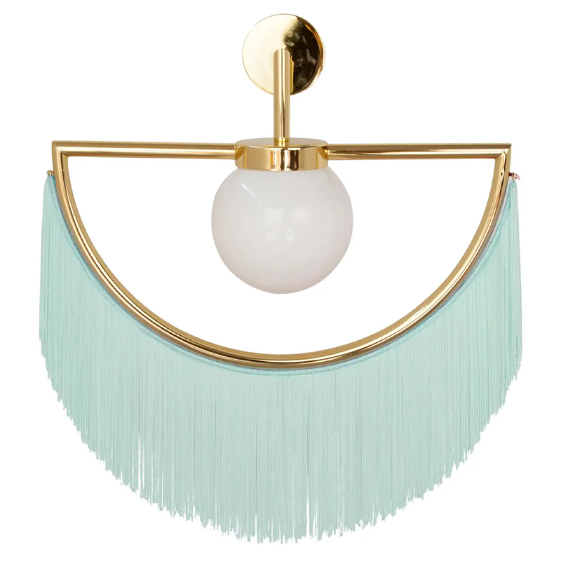 Бра Wink Wall Lamp by Masquespacio for Houtique Blue Золотой Бирюзовый в Липецке | Loft Concept 