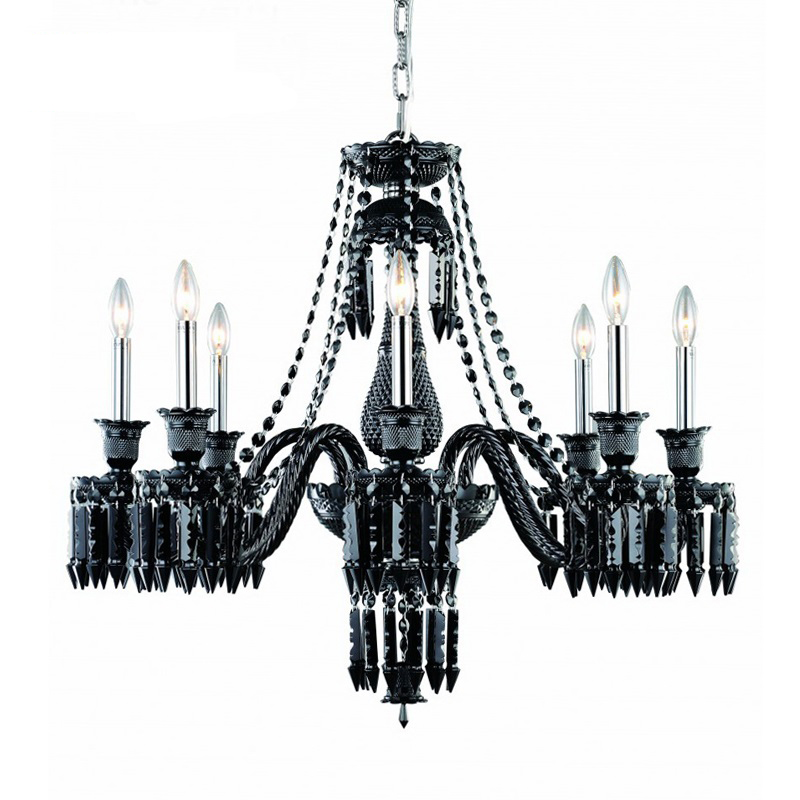Люстра BACCARAT Zenith Midnight Chandelier 8 Черный в Липецке | Loft Concept 