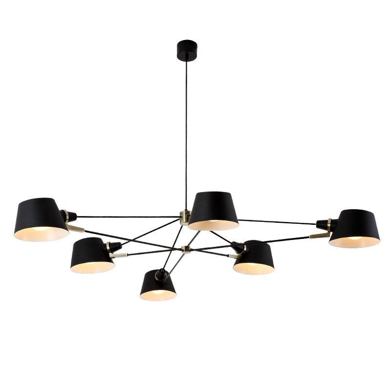 Люстра Brendan Ravenhill Long Pivot Chandelier Черный Люстра Brendan Ravenhill Long Pivot Chandelier Черный в Липецке | Loft Concept