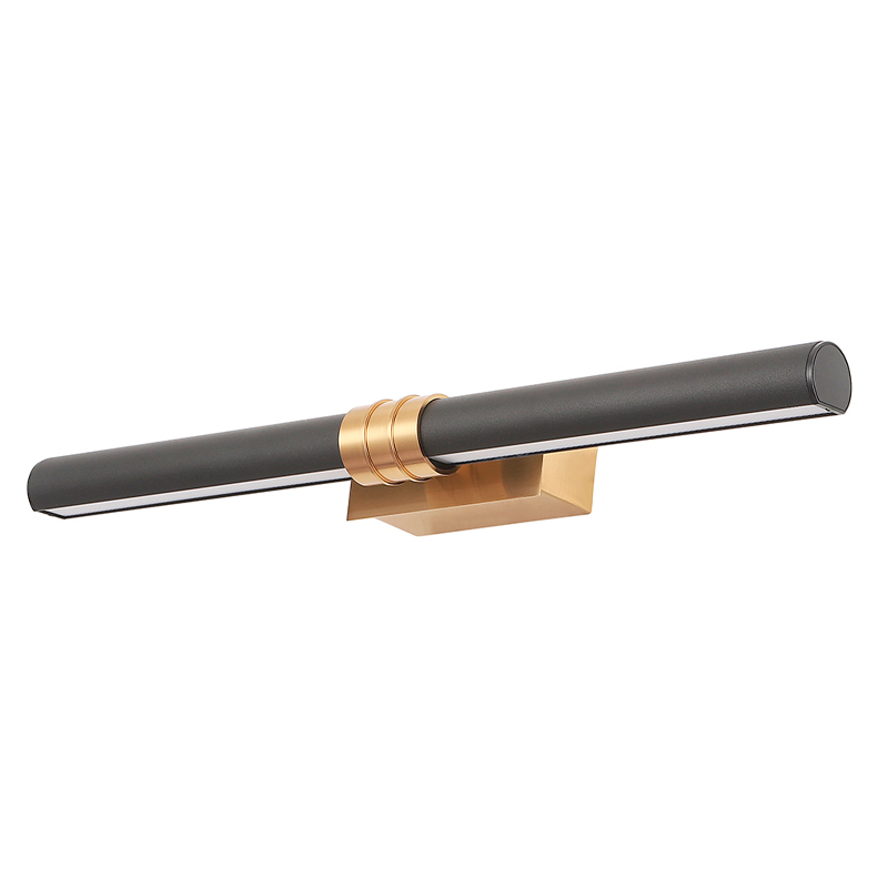 Бра с черным матовым корпусом и золотистым креплением Trumpet tube Латунь Белый Черный Бра с черным матовым корпусом и золотистым креплением Trumpet tube Латунь Белый Черный в Липецке | Loft Concept