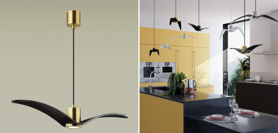 Подвесной светильник Seagull Scope Gold черный Подвесной светильник Seagull Scope Gold черный - Loft-Concept в Липецке