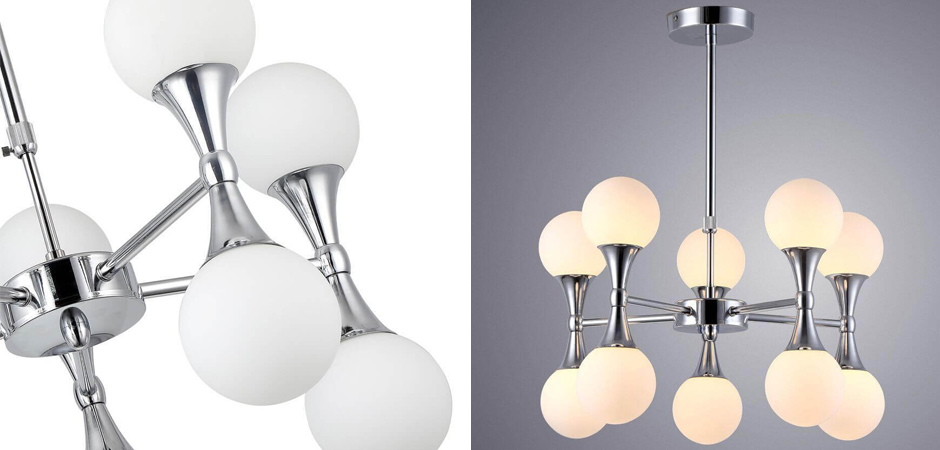 Люстра Ball Valley Chandelier Chromium 10 Люстра Ball Valley Chandelier Chromium 10 - Loft-Concept в Липецке