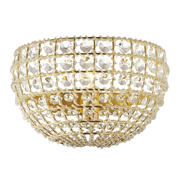 Бра Casbah Crystal Wall Lamp Gold Прозрачный Глянцевое золото Бра Casbah Crystal Wall Lamp Gold Прозрачный Глянцевое золото в Липецке | Loft Concept