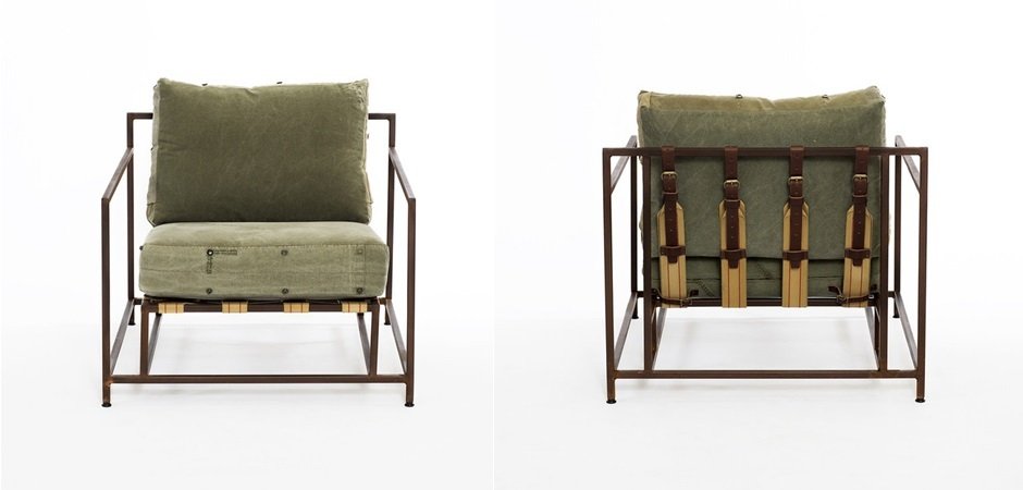 Кресло Inheritance Armchair Olive Military Fabric Кресло Inheritance Armchair Olive Military Fabric - Loft-Concept в Липецке
