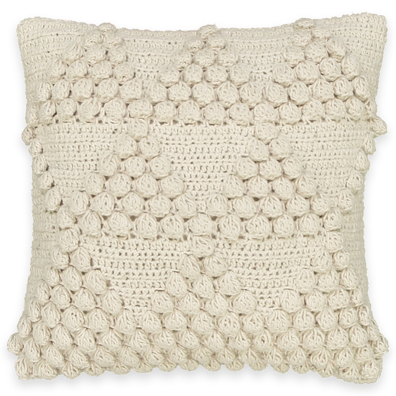Подушка Macrame Nodules Молочный Подушка Macrame Nodules Молочный в Липецке | Loft Concept