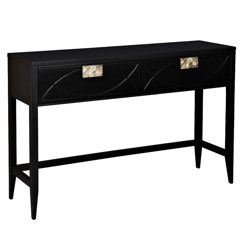 Консоль Amelie Black Console Черный Золотой Консоль Amelie Black Console Черный Золотой в Липецке | Loft Concept