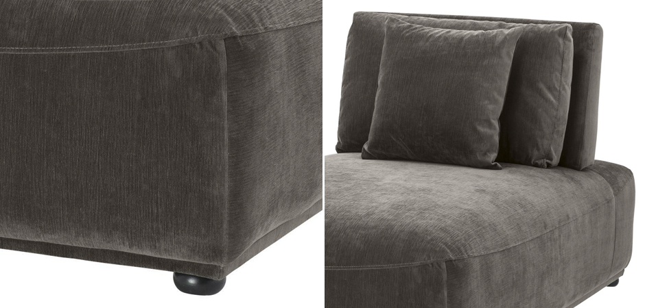 Кресло Eichholtz Chaise Longue Mondial Granite grey Кресло Eichholtz Chaise Longue Mondial Granite grey - Loft-Concept в Липецке