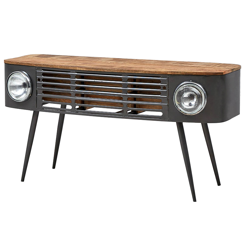 Консоль Loft Car Console Table Древесина Графит Консоль Loft Car Console Table Древесина Графит в Липецке | Loft Concept