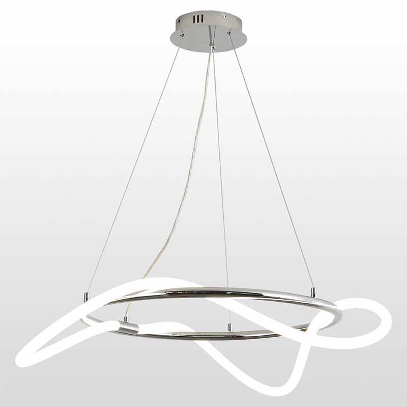 Люстра Luke Lampco Tracer Chandelier Chrome 60 Белый Хром Люстра Luke Lampco Tracer Chandelier Chrome 60 Белый Хром в Липецке | Loft Concept