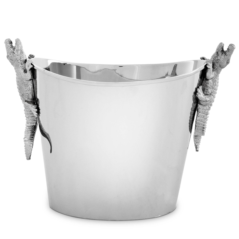Ведерко для льда Eichholtz Wine Cooler Croc Никель Ведерко для льда Eichholtz Wine Cooler Croc Никель в Липецке | Loft Concept