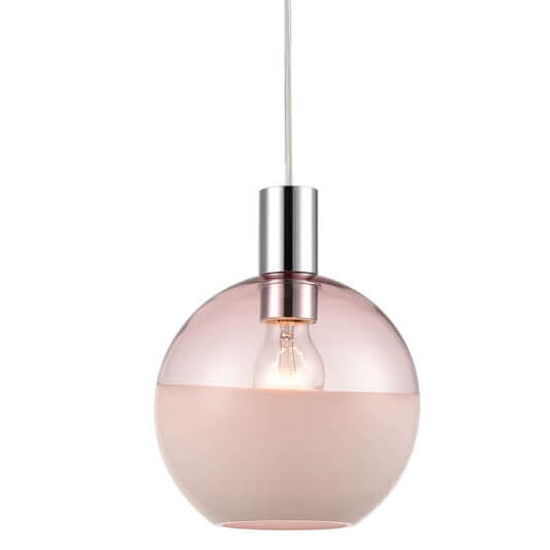 Подвесной светильник Rachel pink Хром Розовый в Липецке | Loft Concept 