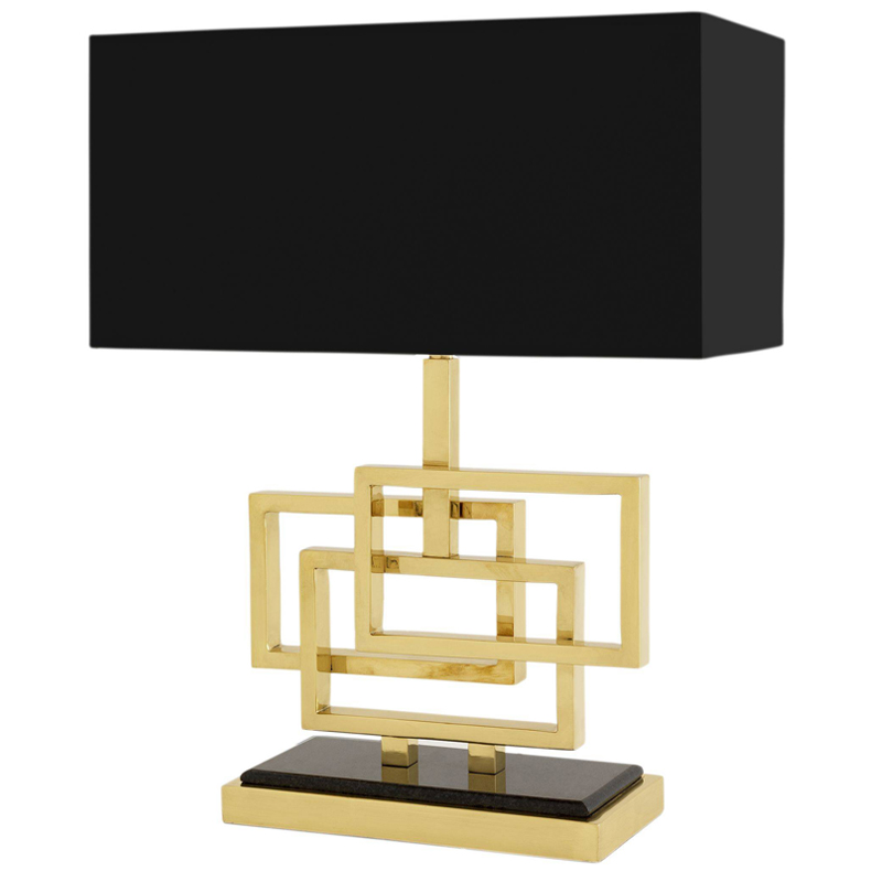 Настольная лампа Eichholtz Table Lamp Windolf Brass Латунь Черный Настольная лампа Eichholtz Table Lamp Windolf Brass Латунь Черный в Липецке | Loft Concept