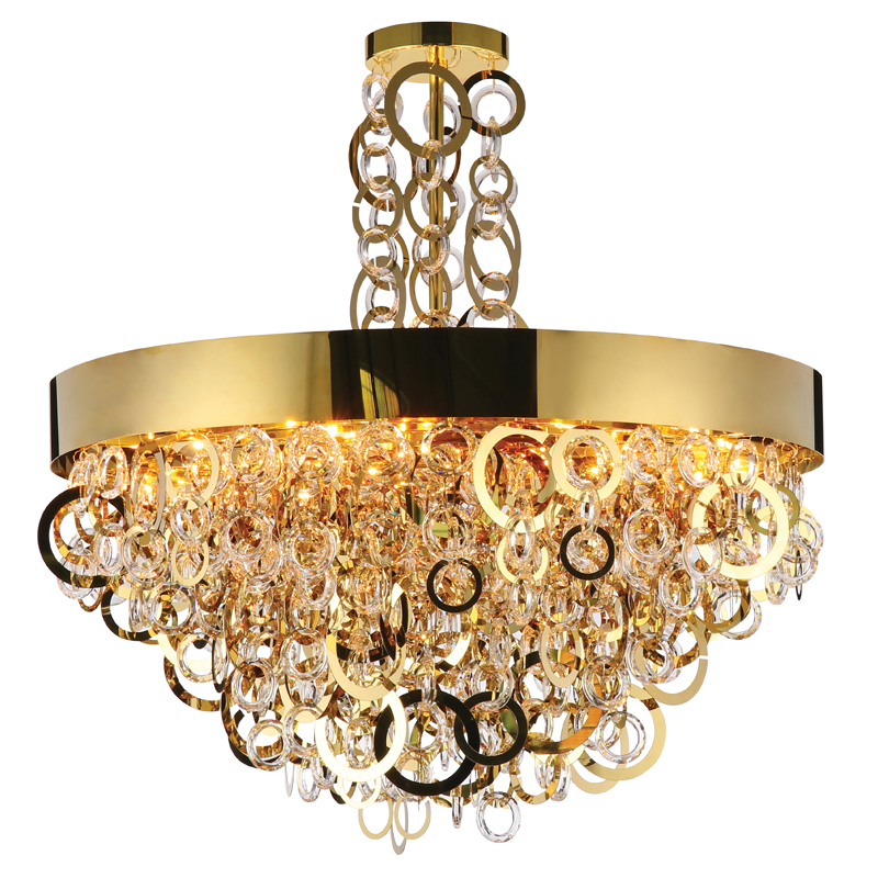 Люстра Maryse Chandelier Глянцевое золото Прозрачный Люстра Maryse Chandelier Глянцевое золото Прозрачный в Липецке | Loft Concept